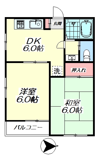 ★2DK Ogawa (Haijima) NOKey$ 25%OFF W90