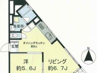 1LDK Takadanobaba (Yamanote) NOKey$ NODep S75