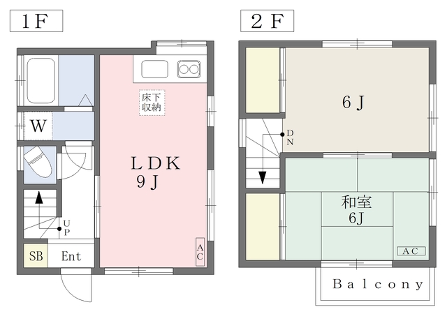 2DK ChikatetsuNarimasu (Fukutoshin) NOKey$ 75%OFF W81