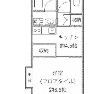1DK Kajigaya (Denentoshi) NOKey$ 75%OFF R96