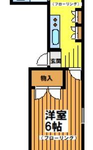 1DK / Sasazuka / Suginami / NO Key$ / Top Floor (F88)