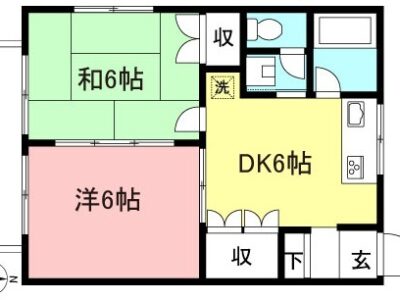 ChitoseFunabashi 2DK 2W94 NOKey$ TopFloor