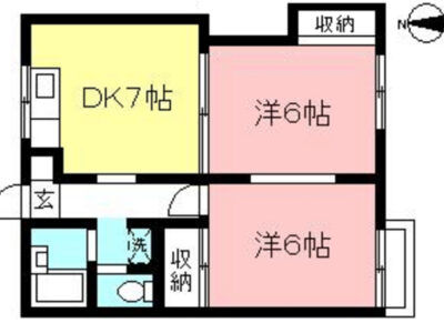 2DK Kokuryo (Chofu) NOKey$ W91