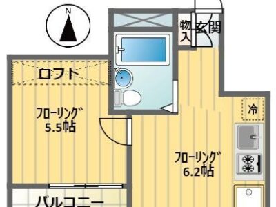 1DK Asagaya (Chuo) NOKey$ 25%OFF W23