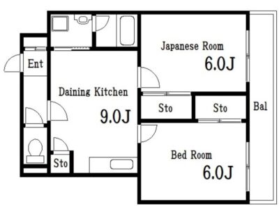 2LDK MinamiSunamachi (Tozai) NOKey$ 50%OFF R84