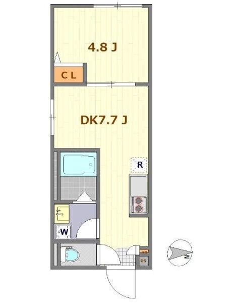 ★1LDK ShimoIgusa (SeibuShinjuku) NODep 75%OFF R24