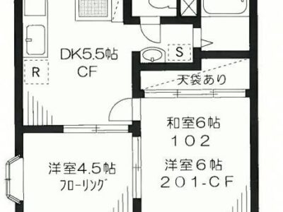 2DK Kaminoge (Oimachi) NOKey$ 50%OFF F89