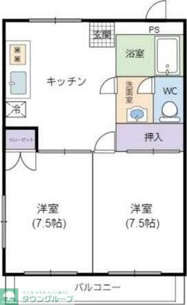 ★2DK Hamura (Ome) NOKey$ 50%OFF F91