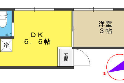 1DK Mejiro (Toshima) NOKey$ W80