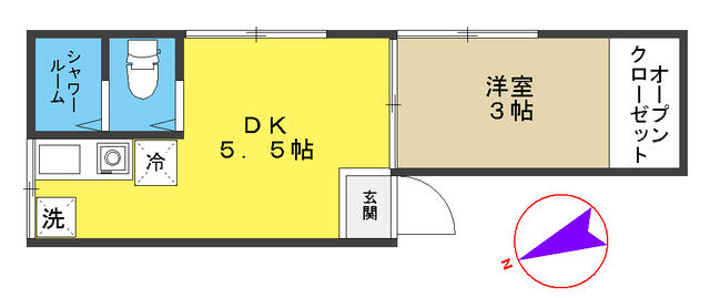 1DK Mejiro (Toshima) NOKey$ W80