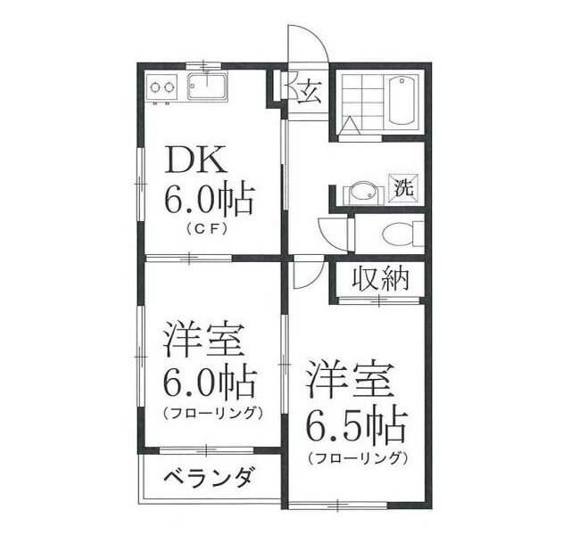 2DK Koenji (NAKANO) NOKey$ F96