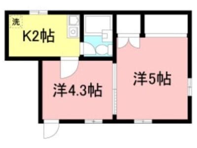 2K Corner Room Apt in Kugayama W88 002