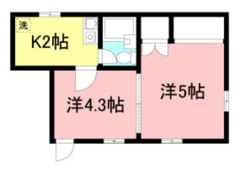 2K Corner Room Apt in Kugayama W88 002