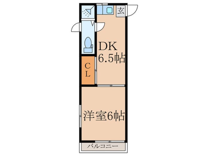 1DK Corner Room Apt in Saginomiya S70 1016