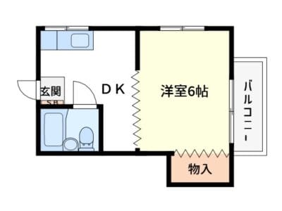 1DK Corner Room Apt with NO Agency in Nishigahara R70 010