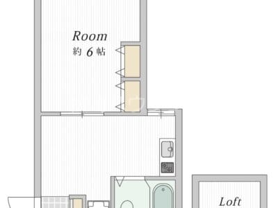 1DK Loft Apt in Numabukuro W89 000