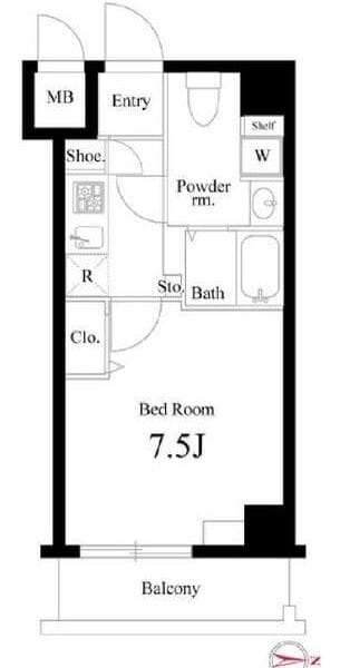 ★1K Apt with Separate BT in Machiya R17