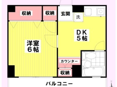 1DK Apt Close to Station in Todoroki R74 000