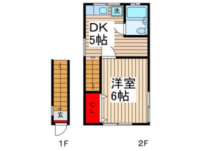 1DK Apt on Top Floor in ShinKoiwa W70 101