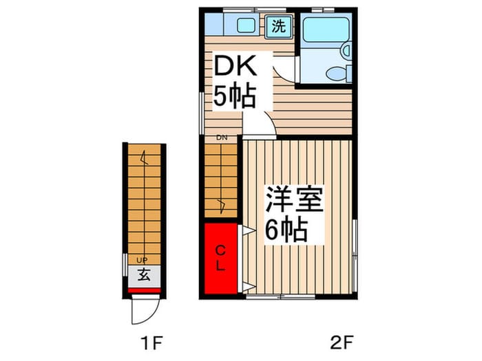 1DK Apt on Top Floor in ShinKoiwa W70 101