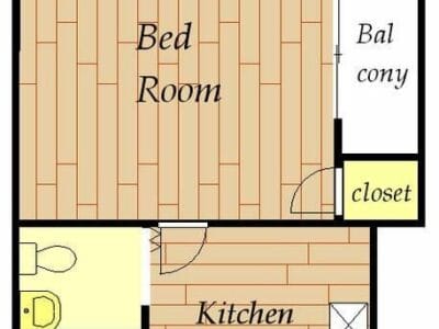 1K Pet OK Apt in NishiShinjukuGochome F90 101