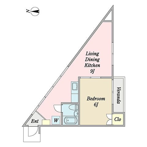 1LDK Corner Room Apt in ShinKoiwa R87 101