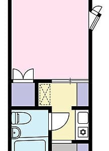 1K Corner Room Apt with Gas Stove in Ishikawadai F90