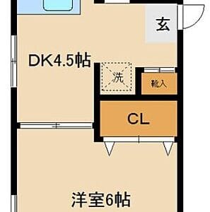 1DK Corner Room Apt in Ebaramachi W71 100