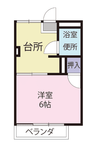 1DK Student OK APT in Hiyoshi F85 001