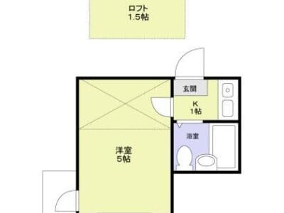 1K Loft Apt in TetsudoHakubutsukan W92 001
