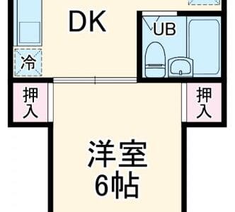 〇1DK Apt Close to Station in Nakamachidai R88 000