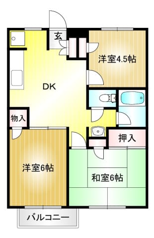 3DK Apt with Car Parking in Miyazakidai W94 101