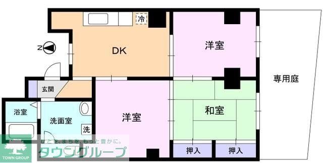 3DK Cat OK APT in Hagiyama F77 101