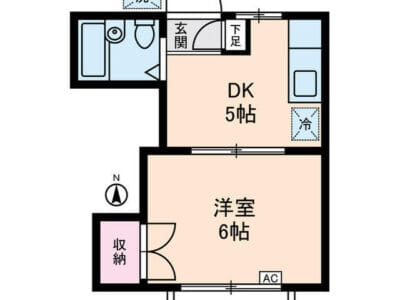 1DK Apt on Top Floor in Eifukucho W89 005