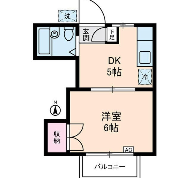 1DK Apt on Top Floor in Eifukucho W89 005