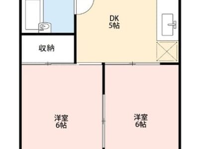 2DK Apt with Separate BT in IzumiTaiikukan F87 001