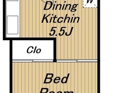 1DK Apt Close to Station in Meidaimae R63 000