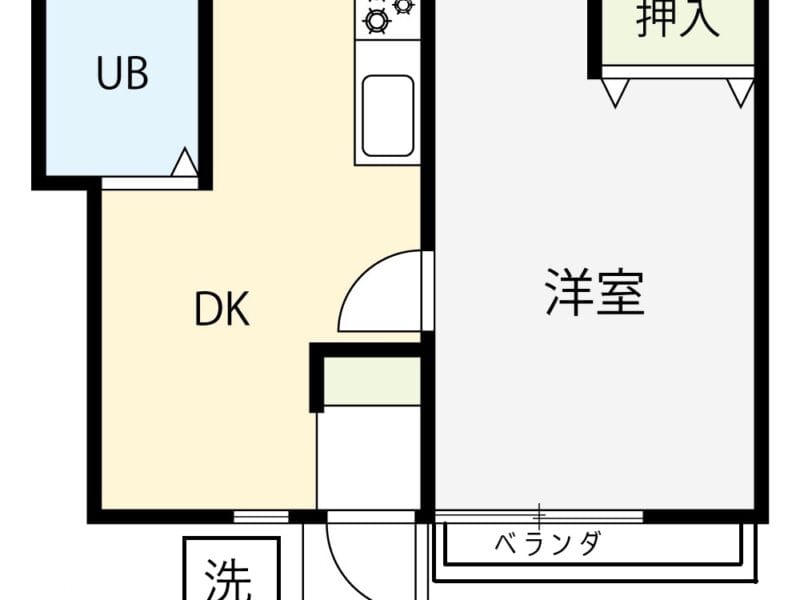1DK Apt Close to Station in Mukohara W97 101