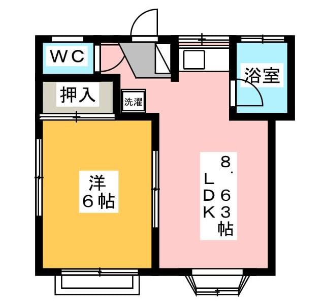 1LDK Pet OK Apt in Shibasaki W95 101