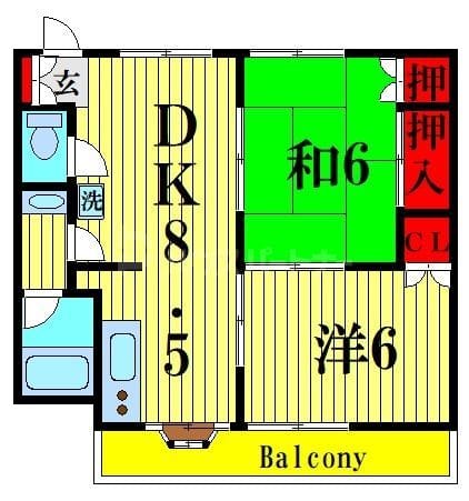 2DK APT with Separate BT in Omiya F92 101