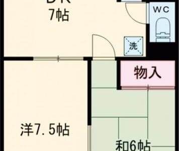 2DK Yurigaoka NOKey$ CornerRoom F89105