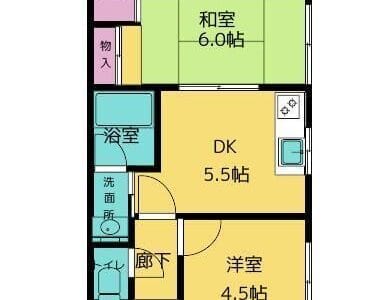 2DK Pet OK Apt in Mitakadai W94 101