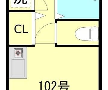 1R Apt with Washlet in KitaAyase W17 001