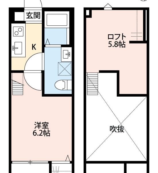 1K Loft Apt in Miyahara W17 005