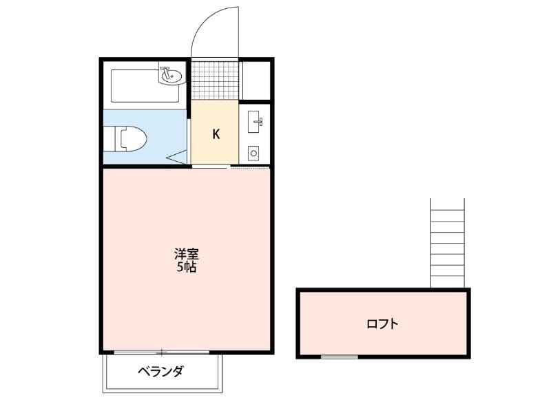 1K Loft Apt in SHUKUGAWARA W89 001