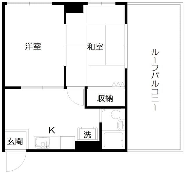 2K Apt with Roof Balcony in NishiOgikubo F90 101