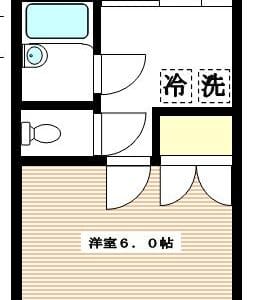 1K Apt on Top Floor in Kitami W86 1017