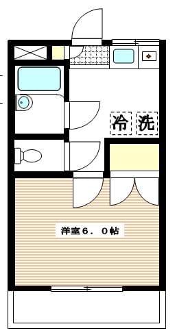 1K Apt on Top Floor in Kitami W86 1017