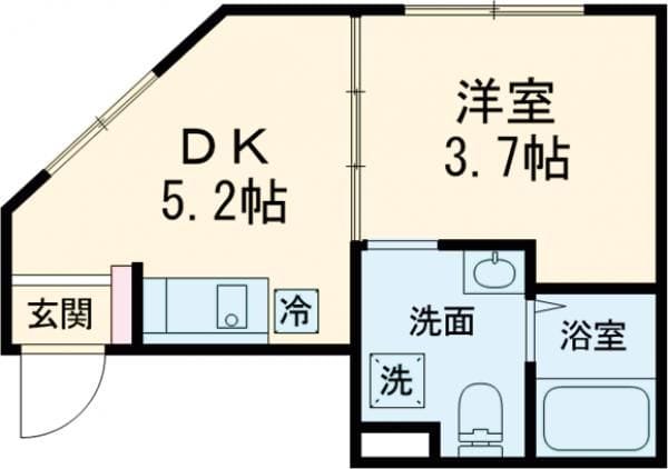 1DK NAKAMURABASHI NOKey$ NODep R25001