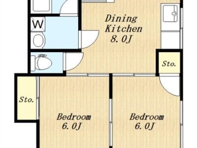 2DK Pet OK Apt in TamaPlaza W85 1015